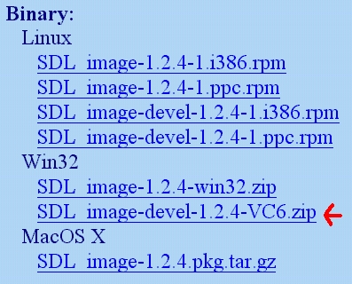 1)Scroll down to the Binary section and download the Windows development library