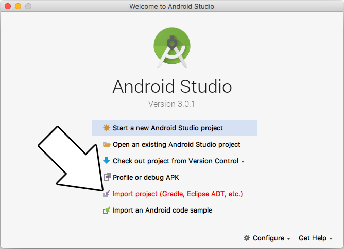 how to update gradle in android studio 3.0.1