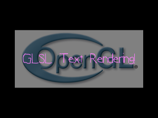 GLSL Font screenshot