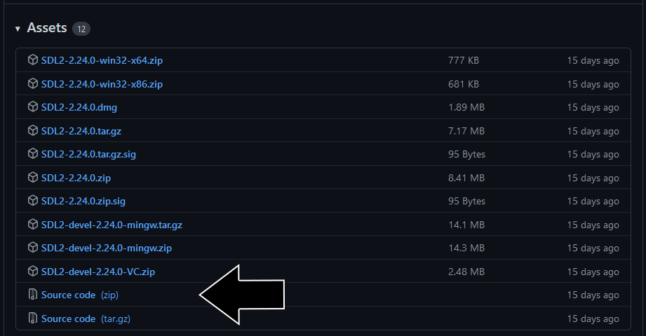 sdl2 source download page