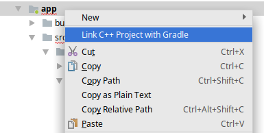 link cpp with gradle