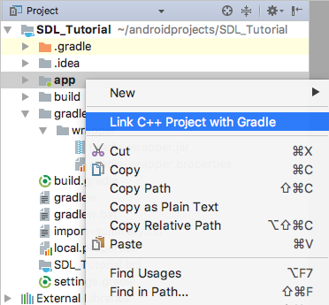 link with gradle