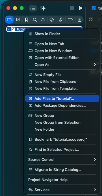 add files tutorial files