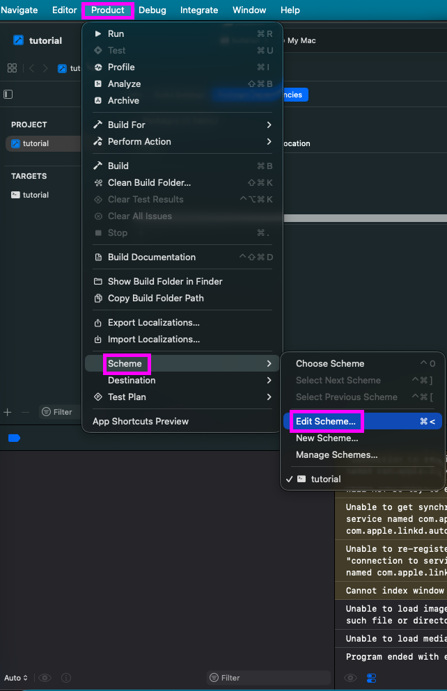 edit scheme