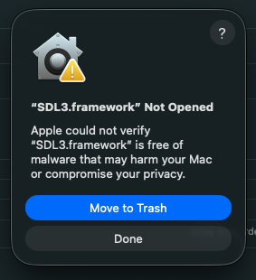 framework not opened
