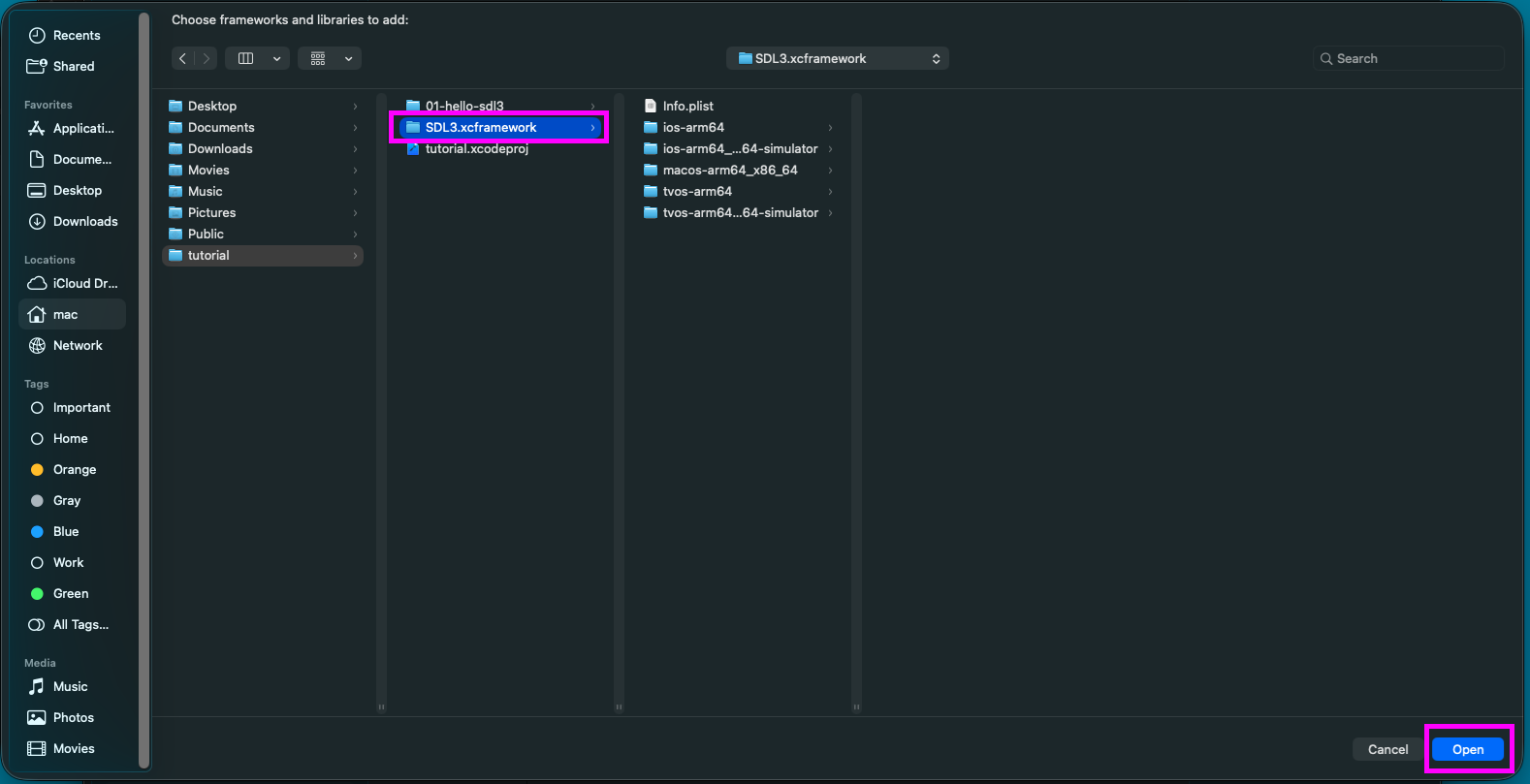 select framework