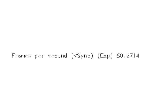 Frame Rate and VSync screenshot